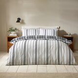 Catherine Lansfield Črno-bela enojna posteljnina 135x200 cm Harbour Stripe – | Shoptok.si