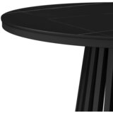 Bessagi Home Jedilna Miza Pela, Črna, Ø 110cm | Shoptok.si