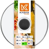 KADAX stekleni pokrov 28 cm univerzalni toplotno odporen pokrov za lonce in ponev, (5000355897) | Shoptok.si