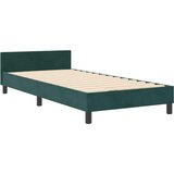  Krevet s opruga kutije Tamnozelena 90 x 200 cm Baršun | shoptok.hr