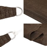 vidaXL Senčno jadro 160 g/m² rjavo 3x6 m HDPE | Shoptok.si