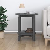  Stolić za kavu sivi Ø 55x60 cm od masivne borovine | shoptok.hr