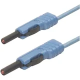 SKS Hirschmann Merilni kabel Hirschmann\, [lamelni vtič 4 mm - lamelni vtič 4 mm]\, 2 m\, modra\, MLB 200/1 V bl, (20423281)