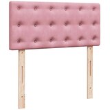 Otomanski okvir kreveta s madraca ružičasti 90x190cm baršunasti | shoptok.hr