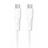  USB-C na USB-C silikonski kabel, PD60W, 1m USBKSL-PD/WH Cene