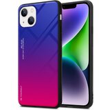Cadorabo Ohišje, združljiv z jabolkom v vijolični - rdeči - dvobarvni zaščitni pokrov iz silikona TPU in hrbta iz kaljenega stekla, (20602912) | Shoptok.si