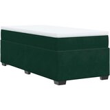 Box spring krevet s madracem tamnozeleni 100x200 cm baršunasti | shoptok.hr