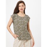 Opus Bluza 'Fannie' zelena / črna / bela | Shoptok.si