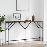 vidaXL Konzolni stol boja smeđeg hrasta 140x23x75 cm konstruirano drvo Cijene