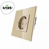 Wise utičnica 16a stakleni panel krem Cene
