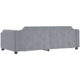 Izvlečna dnevna postelja s predali svetlo siva 90x190 cm blago | Shoptok.si