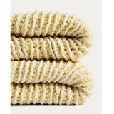 Kave Home Rumena/bež bombažna pletena odeja 100x170 cm Lideba – | Shoptok.si
