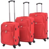  3-Dijelni Set Mekanih Kofera Crveni | shoptok.hr