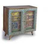 GINER Y COLOMER Komoda iz naravnega in večbarvnega mangovega lesa, (22147579) | Shoptok.si