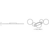 Brilagi LED stropna svetiljka ECHO LED/60W/230V 4000K 45x110 cm crna | Eponuda.com