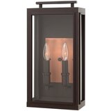 Quintiesse Sutcliffe Hinkley Zunanja stenska svetilka z 2 lučema, oljno drgnjena, bronasta, IP44, (22100153) | Shoptok.si