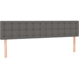  LED uzglavlje sivo 180 x 5 x 78/88 cm od umjetne kože | shoptok.hr