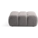 Svijetlo sivi modularni tabure od bouclé tkanine Bellis – Home