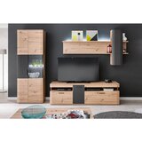 Livetastic TV-ELEMENT antracit, barve hrasta | Shoptok.si