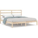  Posteljni okvir iz trdne borovine 200x200 cm, (20646448) | Shoptok.si
