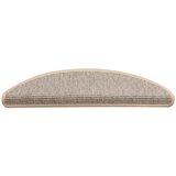  Prostirke za stepenice 15 kom 56x17x3 cm srebrne poluokrugle | shoptok.hr