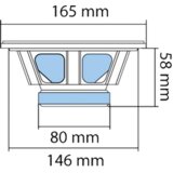 Sal Auto zvučnici, set, 165mm, 2x75W, 4 Ohm - BK 165 | Eponuda.ba