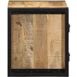 vidaXL Nočne omarice 2 kosa 40x35x40 cm Masivni neobdelan les Mango | Shoptok.si
