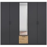 Boxxx OMARA ZA OBLAČILA, siva, hrast artisan Slike