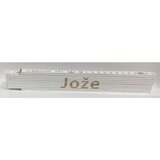 HEKA Zložljiv meter (napis: Jože, bele barve, 2 m) Cene