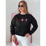 DStreet Bluza damska oversize z haftem SOFTRUS czarna | Shoptok.si