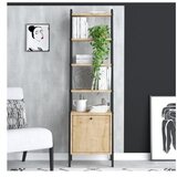 Hanah home polica za knjige mona sapphire oak black | ePonuda.com