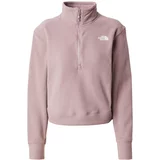 The North Face Športen pulover '100 GLACIER' staro roza / bela