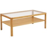 House Nordic Klubska mizica s stekleno mizno ploščo v naravni barvi 60x110 cm Lourmarin – | Shoptok.si