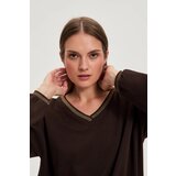 Marisse WOMEN'S SWEATSHIRT Z-BL-4801 BROWN | Shoptok.si