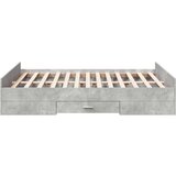  Okvir kreveta s ladicama siva boja betona 135x190 cm drveni | shoptok.hr