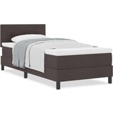  Krevet s podnicom i madracem tamnosmeđi 80x200 cm tkanina | shoptok.hr