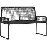  Set vanjskog namještaja s jastukom 4 pcs Crna i Tirkizna | shoptok.hr