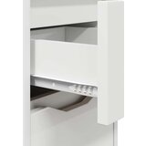  Nočna omarica s predalom Bela 30,5 x 30 x 43 cm Konstruiran les, (5000093127) | Shoptok.si
