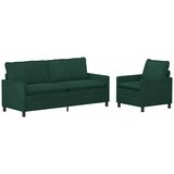  Set sofe 2 pcs Tamnozelena Baršun | shoptok.hr