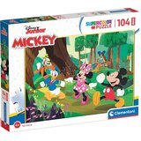 Clementoni Miki Miška in prijatelji gozdna pustolovščina 104-delna maxi supercolor sestavljanka - | Shoptok.si