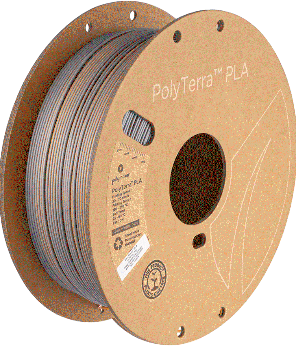Polymaker PolyTerra PLA Dual Foggy Orange Grey-Orange | Shoptok.si