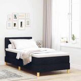 vidaXL krevet s podlogom s madracem & led crno 90x200 cm tkanina | shoptok.hr