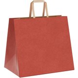  Papirnate vrećice 250 kom s ručkama crvene 32x22x28 cm | shoptok.hr