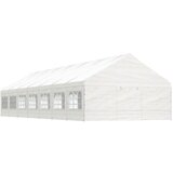 vidaXL Sjenica s krovom bijela 15 61 x 5 88 x 3 75 m polietilen | shoptok.hr