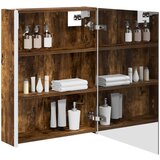  Kupaonski ormar s ogledalom Dimljeni hrast 73.5 x 15.5 x 70 cm | shoptok.hr