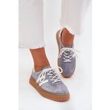 Boto Suede Women's Sneakers On Platform Blue Venera | shoptok.hr