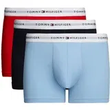 Tommy Hilfiger Underwear Boksarice 'Essential' svetlo modra / rdeča / črna / bela