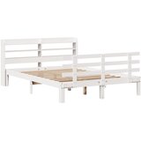  Okvir kreveta s uzglavljem bez madraca bijeli 140x190 cm | shoptok.hr