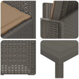  Vrtni set za objed 3 kom. Svijetlosiva i taupe PP | shoptok.hr