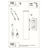  Sollux SL.0326 - Zidna svetiljka LAGOS 2xGU10/10W/230V bela | Eponuda.com